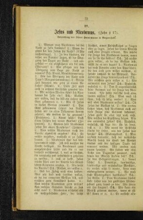 Jesus und Nicodemus : (Zahn § 17)