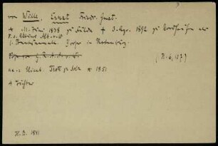 Wille, Ernst Friedr. Gust. von