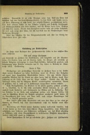 Einladung zur Subscription