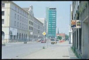 Neubrandenburg, Haus der Kultur und Bildung,Neubrandenburg, Johanniskirche,Neubrandenburg, Centrum-Warenhaus / Kaufhof