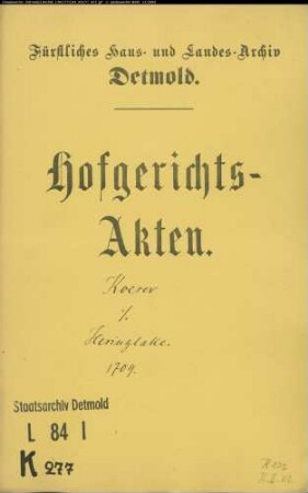 Koeser (Köser), David gegen Henrich Heringlake zu Schwalenberg - Schuldforderung
