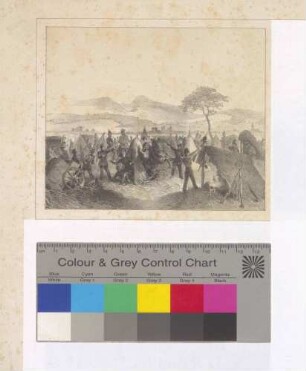"Erinnerungen an das preußische Lager vor der Festung Rastadt [Rastatt] (im Juni 1849.)"