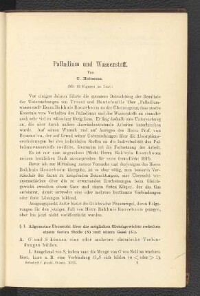Palladium und Wasserstoff.