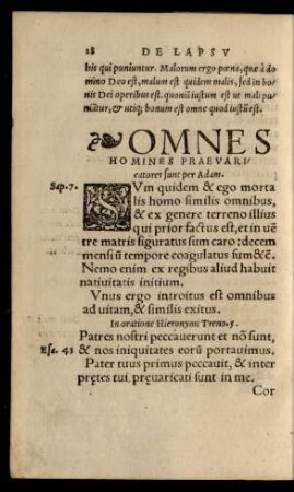 Omnes Homines Praevaricatores sunt per Adam.