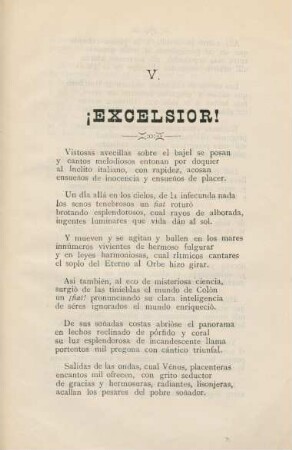 V. Excelsior!