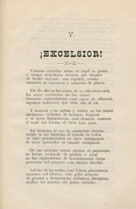 V. Excelsior!