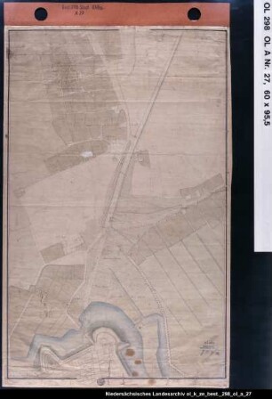 Teilplan der Stadt Oldenburg (vor dem Heiligengeisttor) Maßstab: 1:1000 Zeichner: H. Hüner