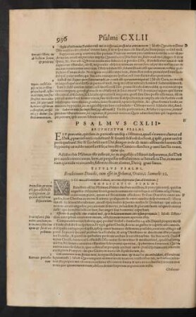 Psalmus CXLII.