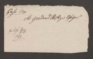 Schuldbrief des Bischofs Philipp von Speyer gegenüber dem St. Guido-Stift zu Speyer über 500 Gulden zu 4,5 Prozent.