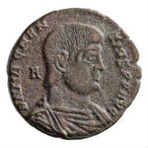 Münze, Aes 2, 352 n. Chr.