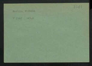 Martin, Wilhelm