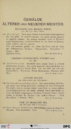 Gemälde älterer und neuerer Meister (Nr. 164-184)