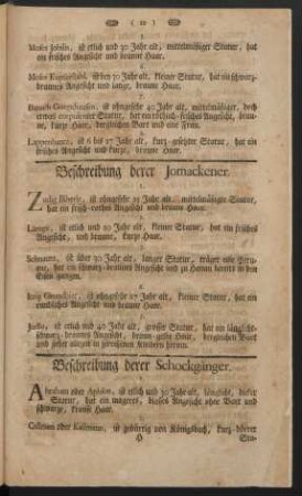 Beschreibung derer Schockgänger