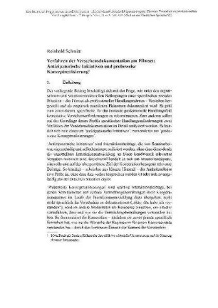 Verfahren der Verstehensdokumentation am Filmset. Antizipatorische Initiativen und probeweise Konzeptrealisierung