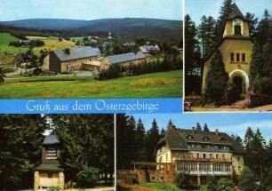 Altenberg-Schellerhau. Ortsansichten, Coloransichtskarte