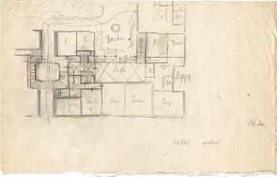 Hildebrand, Adolf von; Garmisch-Partenkirchen; Wohnhaus Riedberg für Hermann Levi - Grundriss