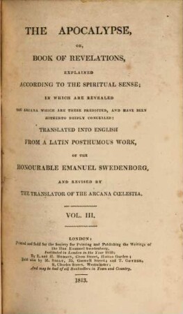 Works. 16. Vol. 3. - 1813