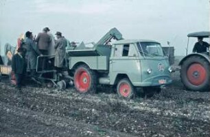 Fotografie: Erntetechnik, Kartoffel, Rodelader, Arbeitsplatz