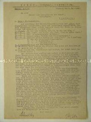 Rundschreiben der NSDAP-Ortsgruppe Limbach über aktuelle Plakate
