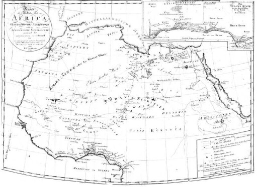 Skizze des nördlichen Theils von Afrika - Die Sklavenküste