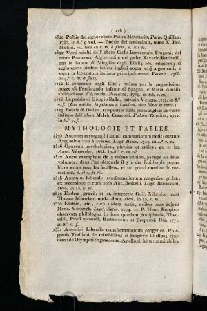 116-128, Mythologie Et Fables. - Dialogues Et Entretiens.
