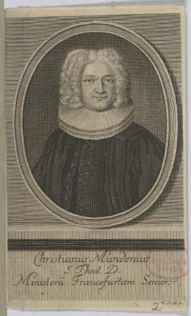 Bildnis des Christianus Mündenius