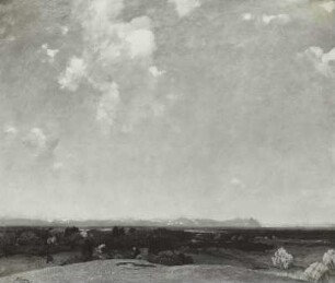 Landschaft mit Zugspitze
