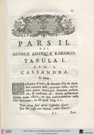 Pars II: Ubi gemmae antiquae rariores