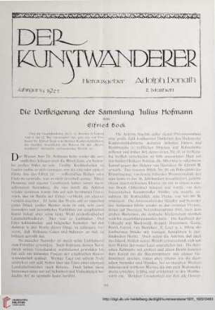 3/4: Die Versteigerung der Sammlung Julius Hofmann