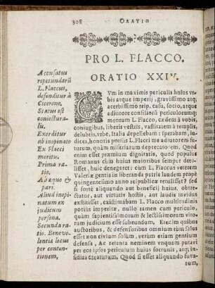 Pro L. Flacco. Oratio XXIV.