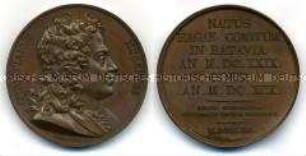 Series numismatica universalis virorum illustrium, Medaille auf Christian Huygens
