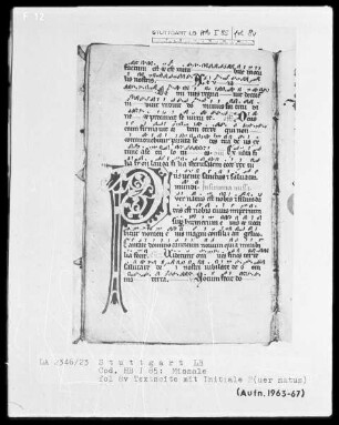 Graduale-Sakramentar-Lektionar (Missale) — Ordinarium Missae, Folio 114recto-117verso — ---, Folio 114recto-117versoInitiale P(uer natus), Folio 8verso