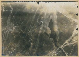 Foto der Stellungen östlich von Beaurieux (Luftbild)
