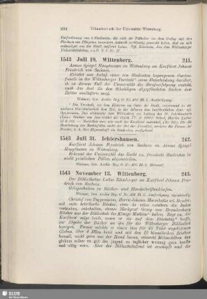 241. 1543, Juli 19. Wittenberg