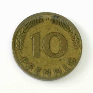 10 Pfennig Bundesrepublik Deutschland 1949