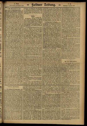 Zweite Ausgabe vom Donnerstag, den 27. Februar 1913.