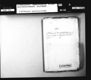 Schriften, betreffend den Widerstand der Universität Heidelberg gegen die Wiedereinführung des Calvinismus durch Johann Kasimir. Abschrift