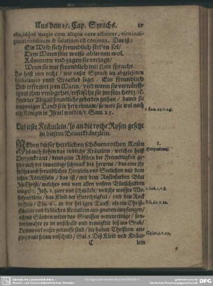 Das erste Kräutlein, so an die rothe Rose gesetzt in diesem Brautkräntzlein