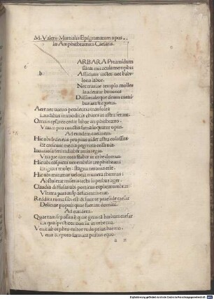 Epigrammata : mit Brief an Cornelius Priscus über Martial von Gaius Caecilius Plinius Secundus