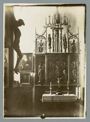 Alter Altar in der Burgkapelle der Tausendjährigen Burg Gnandstein