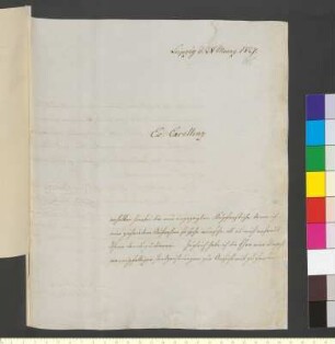 Brief von Boerner, Carl Gustav an Goethe, Johann Wolfgang von