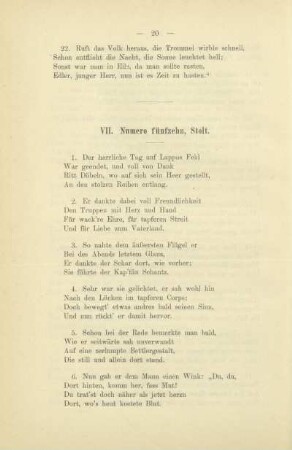 VII. Numero fünfzehn, Stolt