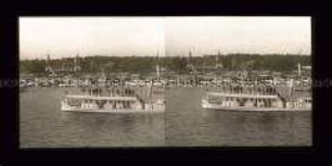 Ankunft der kaiserlichen Yacht Alexandra, Ruderregatta Grünau, Berlin