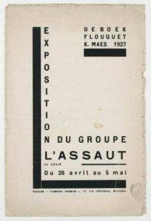 Exposition du Groupe l'Assau, Bruxelles (Brüssel)