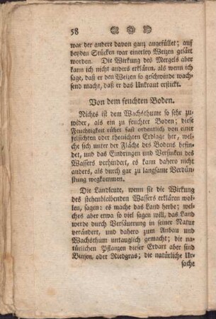 Von dem feuchten Boden