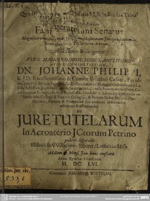 De jure tutelarum
