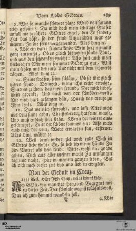 Von der Gedult im Creuz.