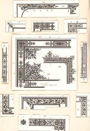 Gmelin, Leopold; Sammlung Gmelin: Kunstgewerbe - Kiste III - Muster (Details)