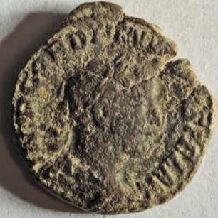 Römische Münze, Nominal As, Prägeherr Gordianus III., Prägeort Rom, Original