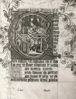Missale, Initiale E mit dem Evangelisten Johannes